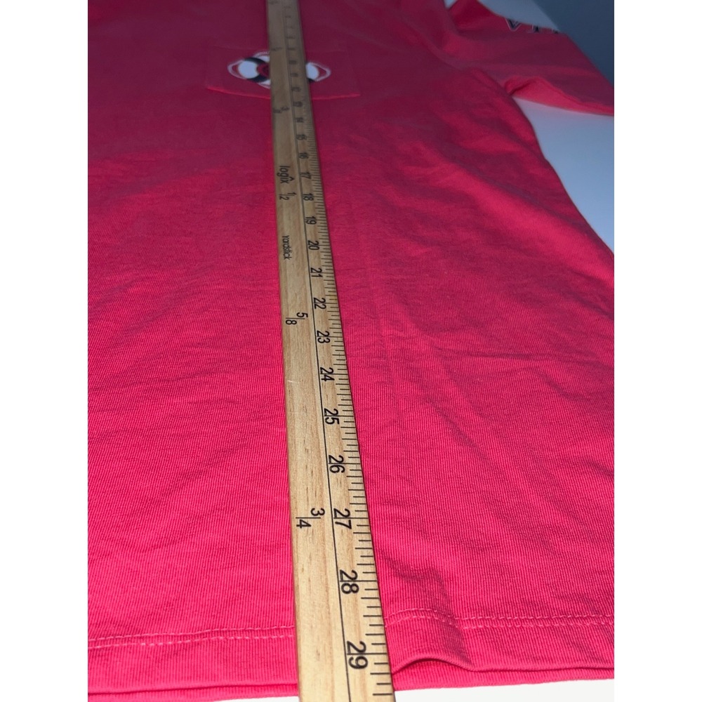 Vineyard Vines Long Sleeve Pocket Tee Mens M Pink K-9 Rescue Dog Graphic - Picture 9 of 11
